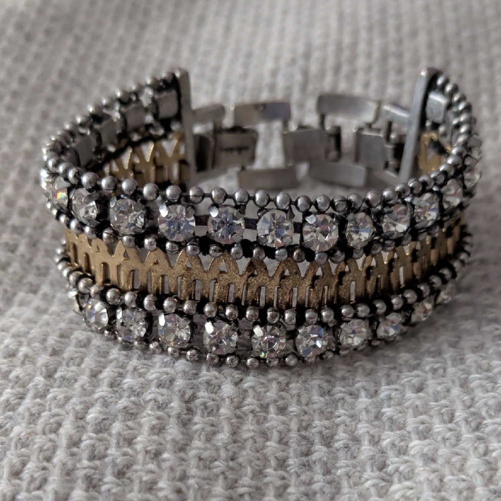 Elegant Gold and Silver Bracelet Set